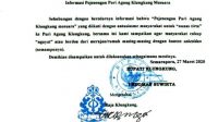 SURAT edaran terkait informasi pejenengan Puri Agung Klungkung mesuara. Foto: istimewa SURAT edaran terkait informasi pejenengan Puri Agung Klungkung mesuara. Foto: istimewa
