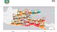 PETA sebaran Corona di Jawa Timur. Foto: istimewa PETA sebaran Corona di Jawa Timur. Foto: istimewa