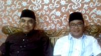 demokrat NTB KETUA DPD Demokrat NTB, TGH Mahally Fikri; bersama Sekretaris DPD Demokrat, Zainul Aidi SP, saat keterangan pers, Kamis (26/3/2020) kemarin. Foto: rul