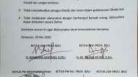 SURAT seruan Ormas Islam di Bali tentang perayaan Idul Fitri. Foto: ist SURAT seruan Ormas Islam di Bali tentang perayaan Idul Fitri. Foto: ist