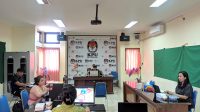 webinar KPU denpasar SUASANA webinar Pilkada Denpasar di tengah masa pandemi Covid-19 yang dilakukan KPU Denpasar, Kamis (16/7/2020). Foto: Ist