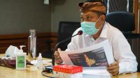 WALI Kota Denpasar, IB Rai Dharmawijaya Mantra, saat memimpin Rapat Evaluasi Penanganan Covid-19 secara virtual di Graha Sewaka Dharma Kota Denpasar, Selasa (29/9/2020). Foto: ist WALI Kota Denpasar, IB Rai Dharmawijaya Mantra, saat memimpin Rapat Evaluasi Penanganan Covid-19 secara virtual di Graha Sewaka Dharma Kota Denpasar, Selasa (29/9/2020). Foto: ist