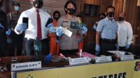 KAPOLRES Karangasem, AKBP Ni Nyoman Suartini, merilis kasus narkoba dan pencurian motor, Rabu (30/9/2020). Foto: nad KAPOLRES Karangasem, AKBP Ni Nyoman Suartini, merilis kasus narkoba dan pencurian motor, Rabu (30/9/2020). Foto: nad