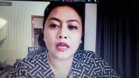 BUPATI Tabanan Ni Putu Eka Wiryastuti saat mengikuti rakor penegakan hukum prokes, di Tabanan, Jumat (18/9). Foto: gap BUPATI Tabanan Ni Putu Eka Wiryastuti saat mengikuti rakor penegakan hukum prokes, di Tabanan, Jumat (18/9). Foto: gap