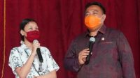 I Nyoman Parta sosialisasikan 4 Pilar Kebangsaan RI di SMKN 3 Sukawati, Rabu (30/9/2020). Foto: adi I Nyoman Parta sosialisasikan 4 Pilar Kebangsaan RI di SMKN 3 Sukawati, Rabu (30/9/2020). Foto: adi