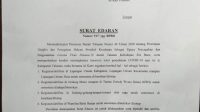 SURAT Edaran Bupati Tabanan tentang penutupan sementara sejumlah fasilitas umum, sebagai salah satu upaya mencegah penyebaran Covid-19. Foto: gap SURAT Edaran Bupati Tabanan tentang penutupan sementara sejumlah fasilitas umum, sebagai salah satu upaya mencegah penyebaran Covid-19. Foto: gap