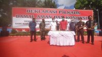 Polres Karangasem melaksanakan kegiatan deklarasi Pilkada damai, aman, dan kondusif dengan tetap mematuhi protokol kesehatan di Lapangan Pesat Gatra Polres Karangasem, Jumat (25/9/2020). Polres Karangasem melaksanakan kegiatan deklarasi Pilkada damai, aman, dan kondusif dengan tetap mematuhi protokol kesehatan di Lapangan Pesat Gatra Polres Karangasem, Jumat (25/9/2020).