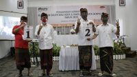 undi nomor urut Pilkada Denpasar PASLON Jaya-Wibawa dengan nomor urut 1 dan paslon Amerta dengan nomor urut 2. Foto: Ist