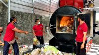 PROSES uji coba operasional incenerator di TPST3R Legian. Foto: ist PROSES uji coba operasional incenerator di TPST3R Legian. Foto: ist