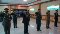 SEKDA Kota Denpasar, AAN Rai Iswara, mengikuti peringatan HUT ke-75 TNI secara virtual dari Makodim 1611/Badung, Senin (5/10/2020). Foto: ist SEKDA Kota Denpasar, AAN Rai Iswara, mengikuti peringatan HUT ke-75 TNI secara virtual dari Makodim 1611/Badung, Senin (5/10/2020). Foto: ist