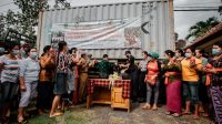 PELEPASAN ekspor perdana 1 kontainer 20 feet sebanyak 12 ton kakao Jembrana ke Belanda, Senin (19/10/2020). Foto: man PELEPASAN ekspor perdana 1 kontainer 20 feet sebanyak 12 ton kakao Jembrana ke Belanda, Senin (19/10/2020). Foto: man