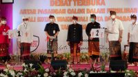 debat pilkada denpasar SUASANA saat debat kandidat Pilkada Denpasar 2020 di Hotel Grand Bali Beach Sanur, Sabtu (11/10/2020) malam. Foto: Ist