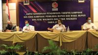 rakor bawaslu bali RAPAT koordinasi pengawasan tahapan kampanye Pilkada 2020 oleh Bawaslu Bali dengan jajaran di kabupaten/kota, Kamis (8/10/2020). Foto: Ist