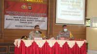 POLRES Jembrana saat menggelar tatap muka dengan tokoh masyarakat di Aula Mapolres Jembrana, Kamis (15/10/2020). Foto: ist