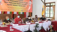 RAPAT koordinasi sentra Penegakan Hukum Terpadu (Gakkumdu) di Kintamani, Kamis (12/11/2020). Foto: gia RAPAT koordinasi sentra Penegakan Hukum Terpadu (Gakkumdu) di Kintamani, Kamis (12/11/2020). Foto: gia