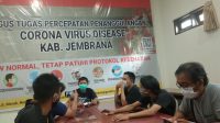 HUMAS Satgas Covid-19 Jembrana, dr. I Gusti Agung Putu Arisantha, saat memberi keterangan pers terkait perkembangan Covid-19 di Jembrana. Foto: man HUMAS Satgas Covid-19 Jembrana, dr. I Gusti Agung Putu Arisantha, saat memberi keterangan pers terkait perkembangan Covid-19 di Jembrana. Foto: man