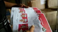 Surat suara yang cacat produksi SURAT suara Pilkada Bangli 2020 yang ditemukan cacat. Foto: Ist