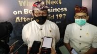 WAGUB Cok Ace saat memberikan keterangan persdi kawasan ITDC, Nusa Dua, Badung, Kamis (19/11/2020). Foto: ist WAGUB Cok Ace saat memberikan keterangan persdi kawasan ITDC, Nusa Dua, Badung, Kamis (19/11/2020). Foto: ist
