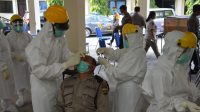 POLRES Tabanan melaksanakan tes usap bagi anggotanya termasuk PNS jajaran polres setempat, Rabu (11/11/2020). Foto: gap POLRES Tabanan melaksanakan tes usap bagi anggotanya termasuk PNS jajaran polres setempat, Rabu (11/11/2020). Foto: gap