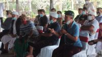 BPN Kantor Pertanahan Karangasem mengadakan evaluasi laporan penilaian Kantor Jasa Penilaian Publik Wahyu Yasir Purnama Sari dan rekan pengadaan tanah, untuk pembangunan infrastruktur pelindungan kawasan suci Pura Besakih, Senin (28/12/2020) yang dihadiri 26 orang pemilik lahan. Foto: nad BPN Kantor Pertanahan Karangasem mengadakan evaluasi laporan penilaian Kantor Jasa Penilaian Publik Wahyu Yasir Purnama Sari dan rekan pengadaan tanah, untuk pembangunan infrastruktur pelindungan kawasan suci Pura Besakih, Senin (28/12/2020) yang dihadiri 26 orang pemilik lahan. Foto: nad