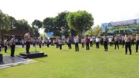 APEL pagi di halaman depan Polres Tabanan, Senin (21/12/2020). Foto: ist APEL pagi di halaman depan Polres Tabanan, Senin (21/12/2020). Foto: ist