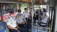UJI coba trayek untuk koridor 4 Ubung-Ubud Bus Trans Metro Dewata, Senin (21/12/2020). Foto: adi UJI coba trayek untuk koridor 4 Ubung-Ubud Bus Trans Metro Dewata, Senin (21/12/2020). Foto: adi