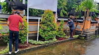 PELAKSANAAN monev biopori oleh DLHK Kota Denpasar di kawasan Lumintang, Jumat (8/1/2021). Foto: ist PELAKSANAAN monev biopori oleh DLHK Kota Denpasar di kawasan Lumintang, Jumat (8/1/2021). Foto: ist
