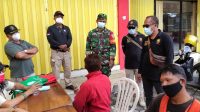 PENDATAAN pelanggar prokes yang terjaring dalam sidak yustisi di Sesetan, Denpasar, Kamis (18/2/2021). Foto: ist PENDATAAN pelanggar prokes yang terjaring dalam sidak yustisi di Sesetan, Denpasar, Kamis (18/2/2021). Foto: ist