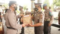 UPACARA pelepasan personel Polres Gianyar yang memasuki masa purnabakti. Foto: adi UPACARA pelepasan personel Polres Gianyar yang memasuki masa purnabakti. Foto: adi