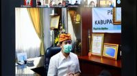 BUPATI Suwirta membuka Musrenbangcam Banjarangkan secara virtual, Selasa (23/2/2021). Foto: ist BUPATI Suwirta membuka Musrenbangcam Banjarangkan secara virtual, Selasa (23/2/2021). Foto: ist
