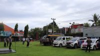 PERSIAPAN Personil jajaran Polres Buleleng yang akan bertugas di Posko penanganan Covid-19 di desa