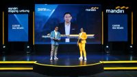 RCEO Bank Mandiri Bali & Nusra, Hendra Wahyudi, saat mengikuti acara mandiri dagang untung secara online dan virtual. Foto: ist RCEO Bank Mandiri Bali & Nusra, Hendra Wahyudi, saat mengikuti acara mandiri dagang untung secara online dan virtual. Foto: ist