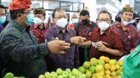 GUBERNUR Koster tampak berbelanja di Pasar Banyuasri, Buleleng