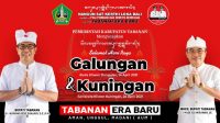 BUPATI Tabanan, I Komang Gede Sanjaya; bersama Wakil Bupati Tabanan, I Made Edi Wirawan, mewakili seluruh jajaran Pemkab Tabanan mengucapkan selamat hari raya suci Galungan dan Kuningan. Foto: ist BUPATI Tabanan, I Komang Gede Sanjaya; bersama Wakil Bupati Tabanan, I Made Edi Wirawan, mewakili seluruh jajaran Pemkab Tabanan mengucapkan selamat hari raya suci Galungan dan Kuningan. Foto: ist