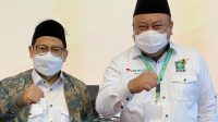 KETUA DPW PKB NTB, Lalu Hadrian Irfani; saat bersama Ketua Umum DPP PKB, Abdul Muhaimin Iskandar atau Gus AMI (kiri). Foto: rul KETUA DPW PKB NTB, Lalu Hadrian Irfani; saat bersama Ketua Umum DPP PKB, Abdul Muhaimin Iskandar atau Gus AMI (kiri). Foto: rul