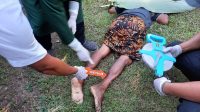 POLISI melakukan olah TKP di Desa Sanggalangit, Kecamatan Gerokgak, Buleleng, Senin (17/5/2021). Foto: ist POLISI melakukan olah TKP di Desa Sanggalangit, Kecamatan Gerokgak, Buleleng, Senin (17/5/2021). Foto: ist