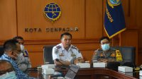 RAPAT koordinasi terkait antisipasi arus balik yang dilaksanakan pada Senin (17/5/2021) di Kantor Dishub Kota Denpasar. Foto: ist RAPAT koordinasi terkait antisipasi arus balik yang dilaksanakan pada Senin (17/5/2021) di Kantor Dishub Kota Denpasar. Foto: ist