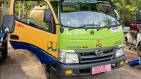 Mobil tangki air menjadi barang bukti dalam kasus jual-beli air tangki di Nusa Penida