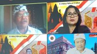 SUASANA audiensi virtual antara Bawaslu Bali dan Majelis Desa Adat (MDA) Provinsi Bali, Senin (9/8/2021). Menggandeng MDA, Bawaslu Bali meluncurkan program Gema Siwa Puja. Foto: ist SUASANA audiensi virtual antara Bawaslu Bali dan Majelis Desa Adat (MDA) Provinsi Bali, Senin (9/8/2021). Menggandeng MDA, Bawaslu Bali meluncurkan program Gema Siwa Puja. Foto: ist
