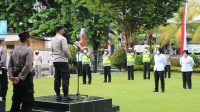 KAPOLRES Tabanan AKBP Mariochristy Panca Sakti Siregar saat memimpin