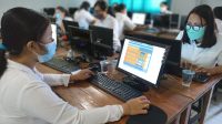 PELAKSANAAN gladi bersih ANBK di SMP Sapta Andika Denpasar, Senin (13/9/2021). Foto: tra PELAKSANAAN gladi bersih ANBK di SMP Sapta Andika Denpasar, Senin (13/9/2021). Foto: tra