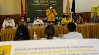 MADE Dauh Wijana saat memberi sambutan sebelum membuka Pelatihan Paralegal Milenial di DPD Partai Golkar Bali, Jumat (22/10/2021). Foto: ist MADE Dauh Wijana saat memberi sambutan sebelum membuka Pelatihan Paralegal Milenial di DPD Partai Golkar Bali, Jumat (22/10/2021). Foto: ist