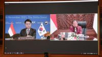 GUBERNUR Koster dengan Wakil Menteri Pertanahan, Infrastruktur dan Transportasi Korea, Yoon Sung-won secara virtual. Foto: ist GUBERNUR Koster dengan Wakil Menteri Pertanahan, Infrastruktur dan Transportasi Korea, Yoon Sung-won secara virtual. Foto: ist
