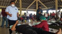KEGIATAN donor darah di wantilan pura Dalem Desa Adat Guwang. Foto: adi KEGIATAN donor darah di wantilan pura Dalem Desa Adat Guwang. Foto: adi