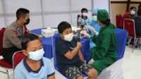 Vaksinasi Covid-19 yang digelar Polres Buleleng dengan menyasar anak-anak