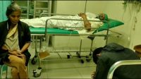 Salah satu korban dari pihak keluarga Putu Mas Merta yang terbaring di RSUD Buleleng