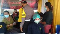 POLRES Gianyar Pos Pam Lebaran Ketupat Agung 2022 Batubulan mengadakan vaksinasi massal Covid-19. Foto: adi POLRES Gianyar Pos Pam Lebaran Ketupat Agung 2022 Batubulan mengadakan vaksinasi massal Covid-19. Foto: adi