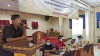 KEPALA Dinas Pendidikan Kepemudaan dan Olahraga Kota Denpasar, AA Gede Wiratama, saat membuka workshop Kurikulum Merdeka di SMPN 3 Denpasar, Jumat (6/5/2022). Foto: tra KEPALA Dinas Pendidikan Kepemudaan dan Olahraga Kota Denpasar, AA Gede Wiratama, saat membuka workshop Kurikulum Merdeka di SMPN 3 Denpasar, Jumat (6/5/2022). Foto: tra