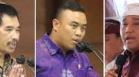Budiutama, Juliarta, dan Lidartawan. Foto: hen Budiutama, Juliarta, dan Lidartawan. Foto: hen