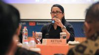 KETUA Bawaslu Bali, Ketut Ariyani, memaparkan materi saat rapat bersama stakeholder pelaksana Pemilu 2024 di Kuta, Badung, Jumat (9/9/2022). Komunikasi intensif akan menjadi rem bagi Bawaslu untuk menggunakan kewenangan dalam mewujudkan Pemilu berkualitas. Foto: ist KETUA Bawaslu Bali, Ketut Ariyani, memaparkan materi saat rapat bersama stakeholder pelaksana Pemilu 2024 di Kuta, Badung, Jumat (9/9/2022). Komunikasi intensif akan menjadi rem bagi Bawaslu untuk menggunakan kewenangan dalam mewujudkan Pemilu berkualitas. Foto: ist